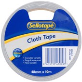 SELLOTAPE CLOTH TAPE W48MM X L10M SILVER