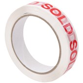 MESSAGE TAPE SELLOTAPE 07531024 SOLD W24MM X L66M POLYPROPLYENE RED ON WHITE