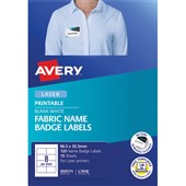 AVERY 959171 L7418 FABRIC NAME LABELS 8UP WHITE PACK 15