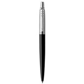 PARKER JOTTER BALLPOINT PEN MEDIUM BLUE INK BOND STREET BLACK CHROME TRIM