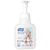 TORK 511104 S4 FOAM HAND SANITISER PREMIUM PUMP BOTTLE 400ML