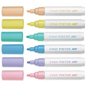 PILOT PINTOR MEDIUM MARKER PASTEL PACK 6