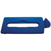 RUBBERMAID SLIM JIM RECYCLING STATION LID PAPER RECYCLING BLUE