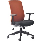 MONDO GENE FABRIC CHAIR WITH ARMS ORANGE