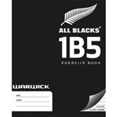 WARWICK EXERCISE BOOK 1B5 40 LEAF ALL BLACKS RULED 733 255 X 205MM