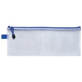 ICON PVC MESH ZIPPER BAG PENCIL CASE OVERSIZE 340X135MM