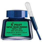 PILOT SUPER COLOUR PERMANENT MARKER REFILL SCARF 30ML BLUE