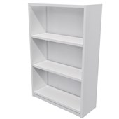 ZEALAND COMMERCIAL BOOKCASE 3 TIER W800 X D300 X H1200MM WHITE