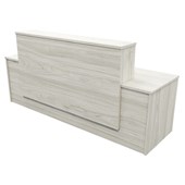 ZEALAND RECEPTION COUNTER WITH DESK MILFORD W2400 X D700 X H1125MM COASTAL ELM