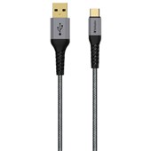 VERBATIM USB TYPEC TO TYPEA SYNC AND CHARGE CABLE 12M GREY