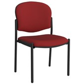 OPD ZED VISITOR CHAIR STACKABLE 4 LEG SPLICE RED