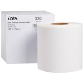 ICON THERMAL COURIER LABEL PERFORATED 100X174MM 330 LABELS