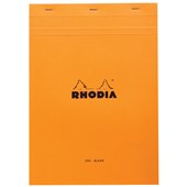 RHODIA BLOC PAD NO18 A4 BLANK ORANGE