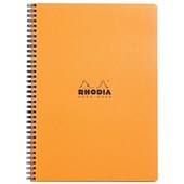 RHODIA CLASSIC NOTEBOOK SPIRAL A4 LINED ORANGE