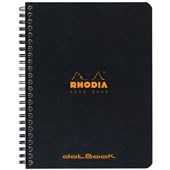 RHODIA CLASSIC NOTEBOOK SPIRAL A5 LINED BLACK