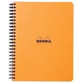 RHODIA CLASSIC NOTEBOOK SPIRAL A5 LINED ORANGE