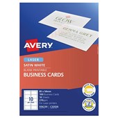 AVERY 936230 C32026 SATIN BUSINESS CARD 270GSM PACK 100