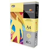 PAPERLINE COLOURS A4 COPY PAPER 80GSM YELLOW PACK 500 SHEETS