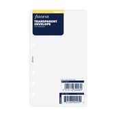 FILOFAX PERSONAL REFILL TOP OPENING ENVELOPE TRANSPARENT