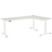 PULSE HEIGHT ADJUSTABLE ELECTRIC RIGHT HAND WORKSTATION WHITE FRAME WHITE TOP W1800  X W1200 X D600MM