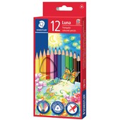 STAEDTLER LUNA TRI COLOURED PENCILS PACK 12