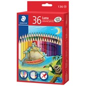 STAEDTLER LUNA COLOURED PENCIL FULL LENGTH PACK 36