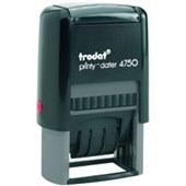 TRODAT PRINTY 4750L9 SELFINKING STAMP DATE WITH FAXED 4MM BLACK