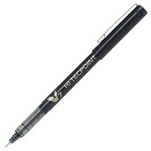 ROLLERBALL PEN PILOT V7 HITECPOINT BXV7 BLACK LIQUID INK FINE METAL TIP