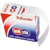 QUIKSTIK RECTANGULAR LABEL 44 X 89MM WHITE BOX 100