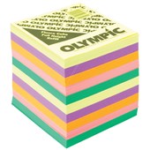 OLYMPIC MEMO CUBE PAPER REFILLS FULL HEIGHT FLUORESCENT