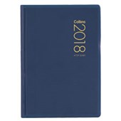 COLLINS DIARY POCKET A73P W74 X L105MM NAVY WEEK TO VIEW PVC COVER EVEN YEAR