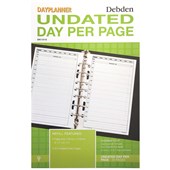 DEBDEN DAYPLANNER DESK EDITION REFILL NONDATED DAY TO PAGE