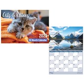 BISCAY CALENDAR ODD YEAR W300 X L155MM KITTENS