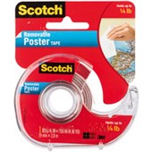 SCOTCH 109 POSTER MOUNTING TAPE REMOVABLE 19MM X 38M CLEAR