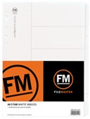 FM CARDBOARD DIVIDER 5 TAB A4 WHITE