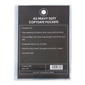 GBP COPYSAFE POCKET HEAVY DUTY PVC A3 CLEAR PACK 5