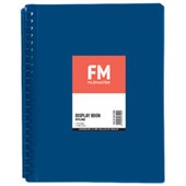 FM INSERT DISPLAY BOOK REFILLABLE 20 POCKET A4 BLUE