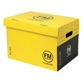 FM ARCHIVE BOX W384 X H284 X D262MM YELLOW