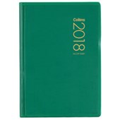 COLLINS DIARY POCKET A653P W72 X L122MM GREEN WEEK TO VIEW EVEN YEAR