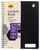 MARBIG LECTURE BOOK WIRO BOUND A4 BLACK