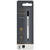 PARKER QUINKFLOW ROLLERBALL PEN REFILL MEDIUM NIB BLACK